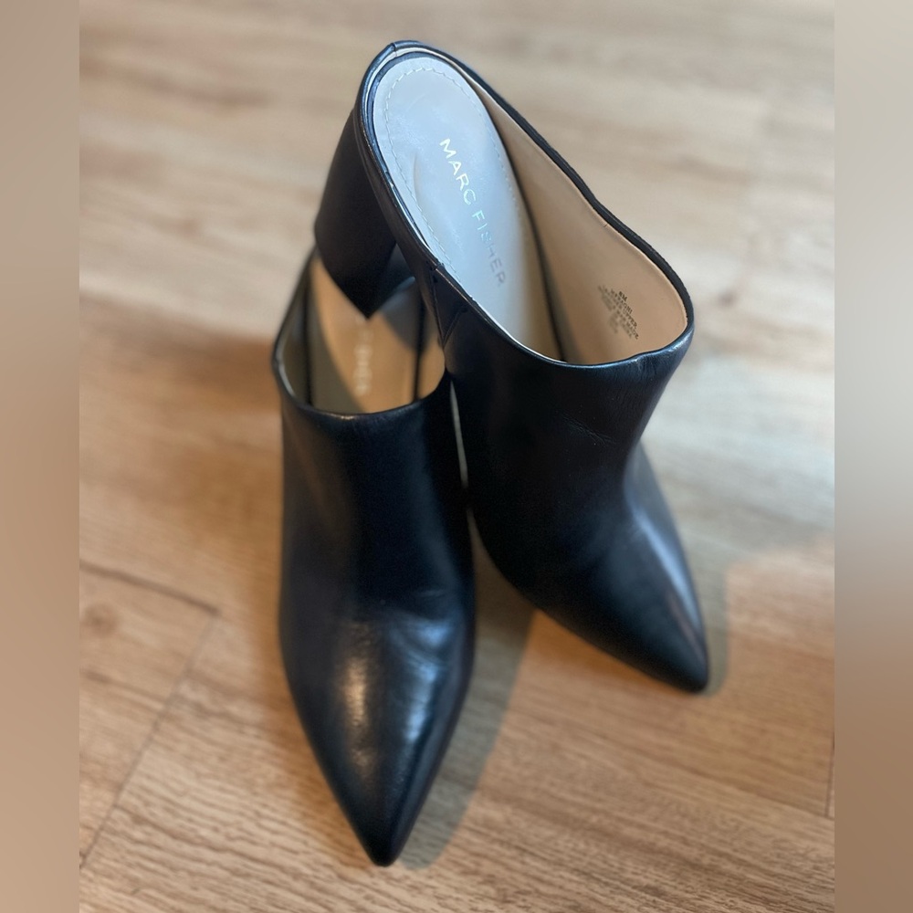 Marc Fisher Leather Ragni Mules